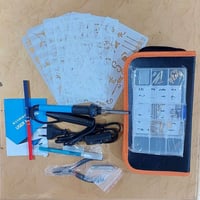 مجموعة كاوية لحام كهربائية قابلة للتعديل مخصّصة لـ الحرق على الخشب، وا...