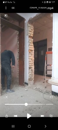 احنه كادر كامل قلع ارضيات تكشير جدران غسل سطوح تفليش نفتح فتحة باب شبا...