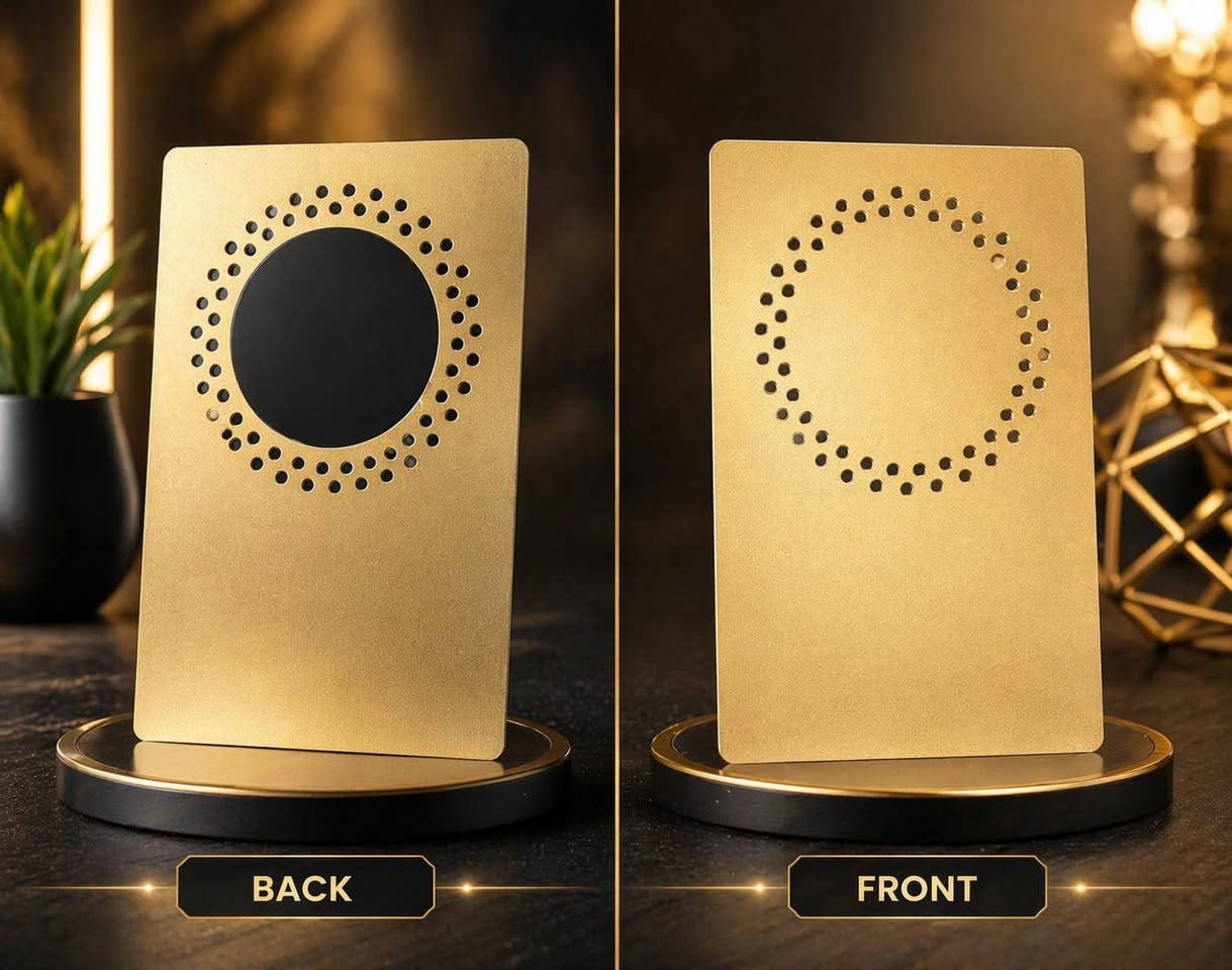 🔥 عرض حصري – كروت معدنية فاخرة (Smart NFC Ready)

متوفر فقط كـ باكج كامل (غير قابل للتجزئة)
تشمل التصاميم:
• أسود سادة (39)
• أسود نقش (91)
• فروست ذهبي (83)
• فضي مشطّب (Brushed Silver) (91)
• ذهبي مطفي (42)

الكمية: 400 كارت

✨ كروت راقية جداً + صعبة التوفر
✨ قابلة لإضافة NFC (فتح إنستغرام / واتساب / موقعك بلمسة واحدة)
✨ تعطي انطباع احترافي High-End

🎯 مثالية لـ: العيادات، الصالونات، شركات العقار والسيارات، والبراندات الشخصية, القاعات الرياضية. 

🚨 للبيع كباكج كامل فقط
سعر الكارت: 5000 دينار.
📩 للتفاصيل والتواصل خاص بغداد, العراق


**إذا كنت صاحب هذا الإعلان وتريد حذفه لأي سبب، رجاءا أرسل رسالة إلى الدعم الفني**