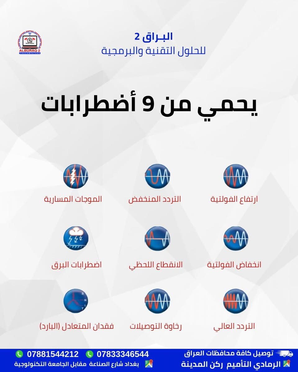 🔹 متوفر الآن الحل الذكي والأقوى لحماية أجهزتك المنزلية من تذبذب الكهرباء.. جهاز Powermatic MARS (PM7C)


**إذا كنت صاحب هذا الإعلان وتريد حذفه لأي سبب، رجاءا أرسل رسالة إلى الدعم الفني**