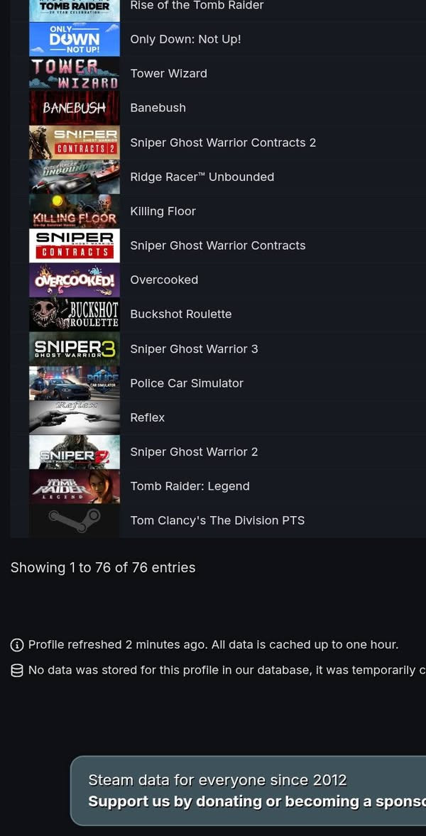 سلام عليكم اخوان
عندي أكاونت ستيم للبيع، صرفت عليه 305 الف دينار وأبيعه بسعر 220 الف دينار. الأكاونت ليفل 30 وفيه 18 الف ستيم بوينت بالإضافة الى 2 دولار رصيد.
كل الألعاب اشتريتها بطريقة قانونية وهذي قائمة الألعاب
سلام عليكم هاوریان 

Battlefield 6 with all DLC
HITMAN World of Assassination with 11 DLC
Forza horizon 6 upcoming 
ARC Raiders with Bonecrown Set
Avatar Frontiers of Pandora
Sniper Elite 5
007 First Light
FOR HONOR
Sea of Thieves
Rust VAC Banned
Tom Clancy Rainbow Six Extraction
Tom Clancy The Division
Tom Clancy The Division 2
Fallout 4
Fallout 76
Arma 3 with Malden DLC Zeus DLC and Art of War DLC
PUBG with PC Rank Unlock
ACE COMBAT 7 Skies Unknown
Frostpunk
Dead by Daylight with 6 DLC
Green Hell
Sleeping Dogs Definitive Edition
Rise of the Tomb Raider
Metro Last Light Redux
SOMA
Alan Wake
Moonlighter
theHunter Call of the Wild
Human Fall Flat
This War of Mine Final Cut
Company of Heroes 2
Bendy and the Ink Machine
Geometry Dash
Among Us
Overcooked
Killing Floor
Stick Fight The Game
Buckshot Roulette
Sniper Ghost Warrior
Sniper Ghost Warrior 2
Sniper Ghost Warrior 3
Sniper Ghost Warrior Contracts
Sniper Ghost Warrior Contracts 2
Medieval Dynasty
Icarus
Old World
Bodycam
Ultimate Epic Battle Simulator 2
The Walking Dead
Car Mechanic Simulator 2018
Thief Simulator
Ridge Racer Unbounded
Tomb Raider Legend
Easy Red 2
Chained Together
ROUNDS
Quarantine Zone The Last Check
PANICORE
Bhop PRO
MISERY
SurrounDead
Chronology
RV There Yet
FPV Kamikaze Drone
PropHunter
Reflex
Police Car Simulator
Tower Wizard
Banebush
Only Down Not Up
Empires of the Undergrowth
The Wandering Village
INDUSTRIA
CS2 VAC Banned
Wallpaper Engine
Soundpad
Crosshair X
CPUCores Maximize Your FPS


**إذا كنت صاحب هذا الإعلان وتريد حذفه لأي سبب، رجاءا أرسل رسالة إلى الدعم الفني**