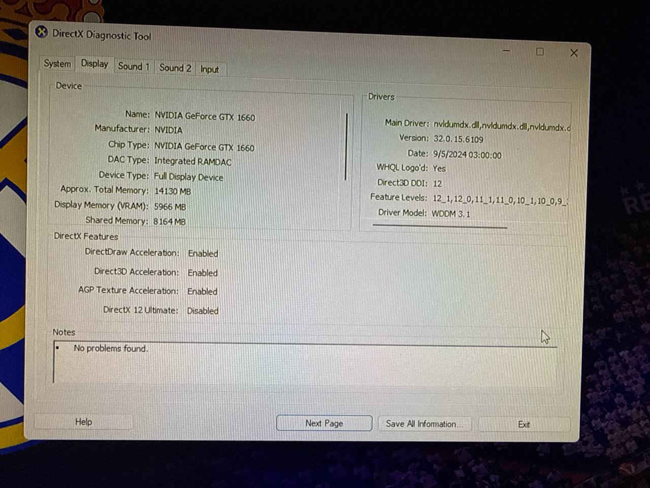 السلام عليكم شباب

للبيع هاي مواصفات الPC:

CPU: Core i5 9400f

GPU: Gtx 1660 6GB

RAM: 16GB DDR4 2667 MHZ

MotherBoard: MSI B365M

Storage: SSD 512, HDD 512

وياهه كامل ملاحقاتهه ووياهه Monitor وUPS:

24" Class UltraGear FHD 1MS Gaming Monitor,  144Hz,  1ms

UPS Power Maxma

البيع كاملة مو قطعة واحدة، السعر: 550 الف وبيه مجال للشراي


**إذا كنت صاحب هذا الإعلان وتريد حذفه لأي سبب، رجاءا أرسل رسالة إلى الدعم الفني**