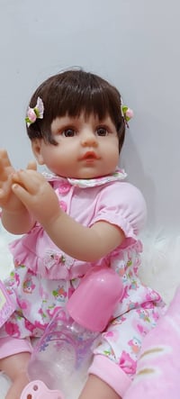 سيليكون طبي • دميّة ٥٠ سم • عيون ثري دي