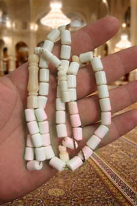 سبحة • ٤٥ حبة • عظم النعام