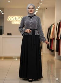 فستان العيد • ستين دابل تركي • مقاسات 38-48