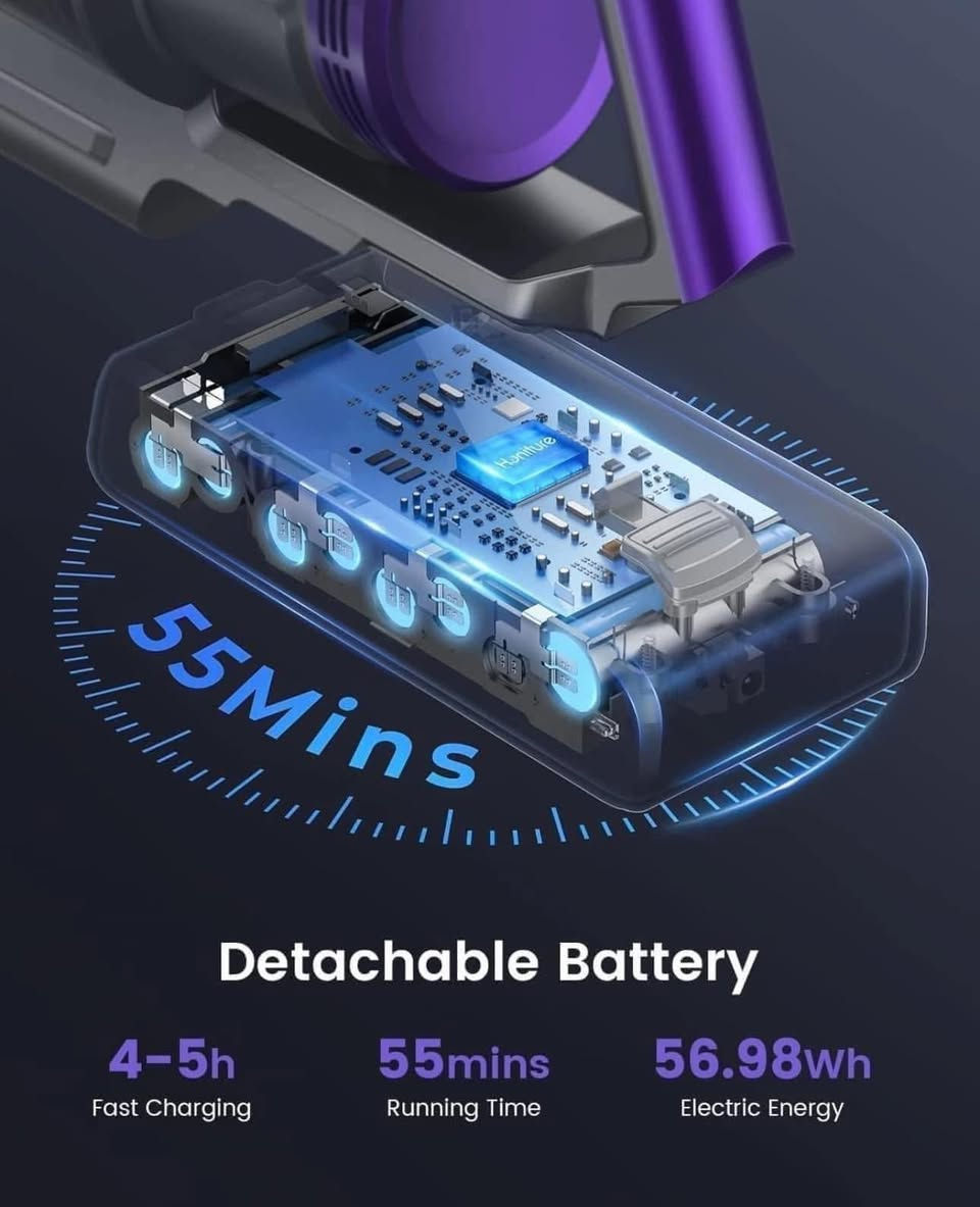 متوفر من امازون وبقوة 450W 💐

مكنسة كهربائية شحن محمولة  Honiture S14، 

مكنسة يدوية بقوة 450 وات، اقصى وقت عمل حتى 55 دقيقة، شاشة OLED ملونة،، متعددة المخاريط، مكنسة كهربائية للأرضيات الخشبية والسجاد وشعر الحيوانات الأليفة،

جديدة👍
السعر 85 الف مع توصيل💐


**إذا كنت صاحب هذا الإعلان وتريد حذفه لأي سبب، رجاءا أرسل رسالة إلى الدعم الفني**
