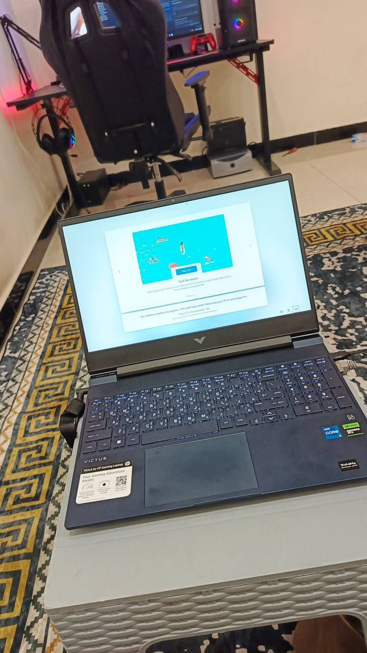 للبيع لابتوب Gaming
‎🔹 الموديل: HP Victus 15 (سلسلة fa1)
‎🔹 المعالج: Intel Core i5-13420H (13th Gen)
– Cores: 8
– Threads: 12
‎– أداء قوي للألعاب والتصميم والبرامج الثقيلة

‎🔹 الذاكرة (الرام): 16 جيجابايت
‎– مناسبة للتعدد المهام وتشغيل الألعاب بسلاسة

‎🔹 التخزين: قرص SSD نوع NVMe
‎– سرعة عالية في تشغيل الجهاز والبرامج

‎🔹 كرت الشاشة:
– NVIDIA GeForce RTX 3050 6G(Dedicated GPU for gaming)
– Intel UHD Graphics (Integrated for daily use)

‎🔹 نظام التشغيل: Windows 11 Home
‎🔹 نوع الجهاز: Gaming Laptop
‎🔹 مقاس الشاشة: 15.6 

‎الموقع: (بغداد البلديات)
‎💰 السعر: (800.000)
***********📞
