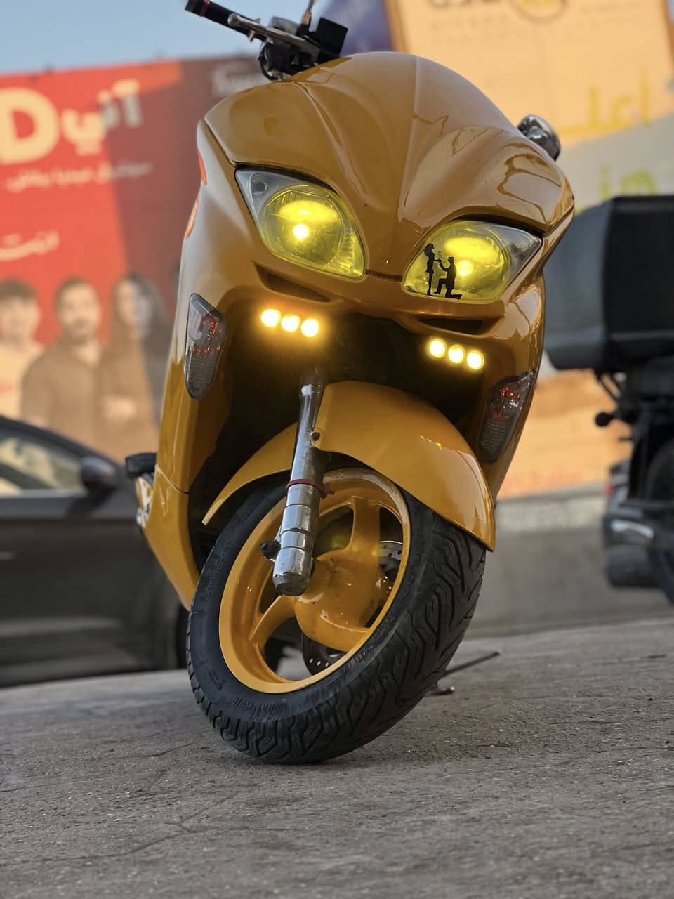 سلام عليكم شباب 08دراجه جديده ما ناقصه شي ابد وخير من الله كلشي بيه جديد بجم بومه سستم سماعات يعني كامله الخير سعره من الخير بدون تعامل 9وراق قفل مكاني بغداد احي الجامعه هاذه رقمي بي واتساب***********
