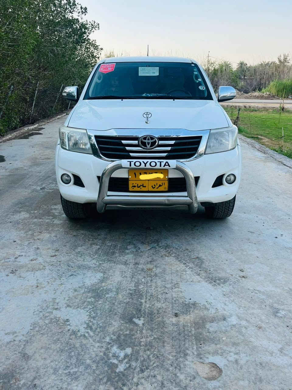 يا الله سلام عليكم 
للبيع تيوتا هايلوكس فور ويل موديل 2014 
وارد سعودي كير عادي سياره كفاله عامه 
كير محرك صدر وره وكدام تخم تاير سياره ما 
تصرف عليها الف رقم شمالي سنويه ل27 
تريد وكاله تريد تحويل سعر 195 وبيها مجال قليل 
عنوان واسط صويره شحيميه 
***********
