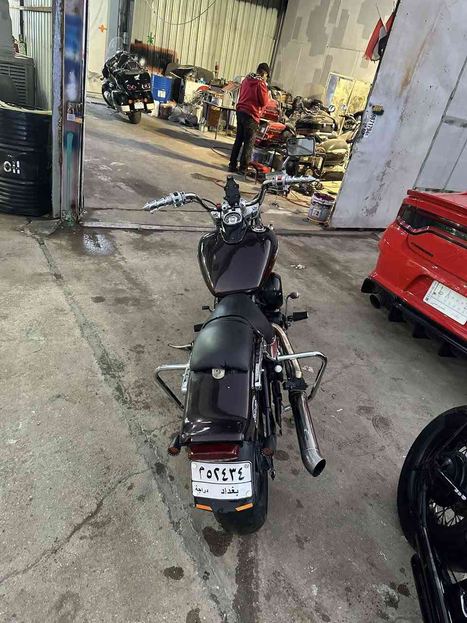 السلا عليكم للبيع هارلي دراك ستار 400 رقم بغداد دراجه نضيفه ماشيه 8الاف على ايدي كله كزوز بوابه  نقصه شغلات بسيطه  للستفسار *********** السعر 18وبيه مجال
