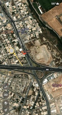 الدار للبيع مساحه 1017متر  واجها 40 اقل من 100متر عن شارع الجسر الثالث...