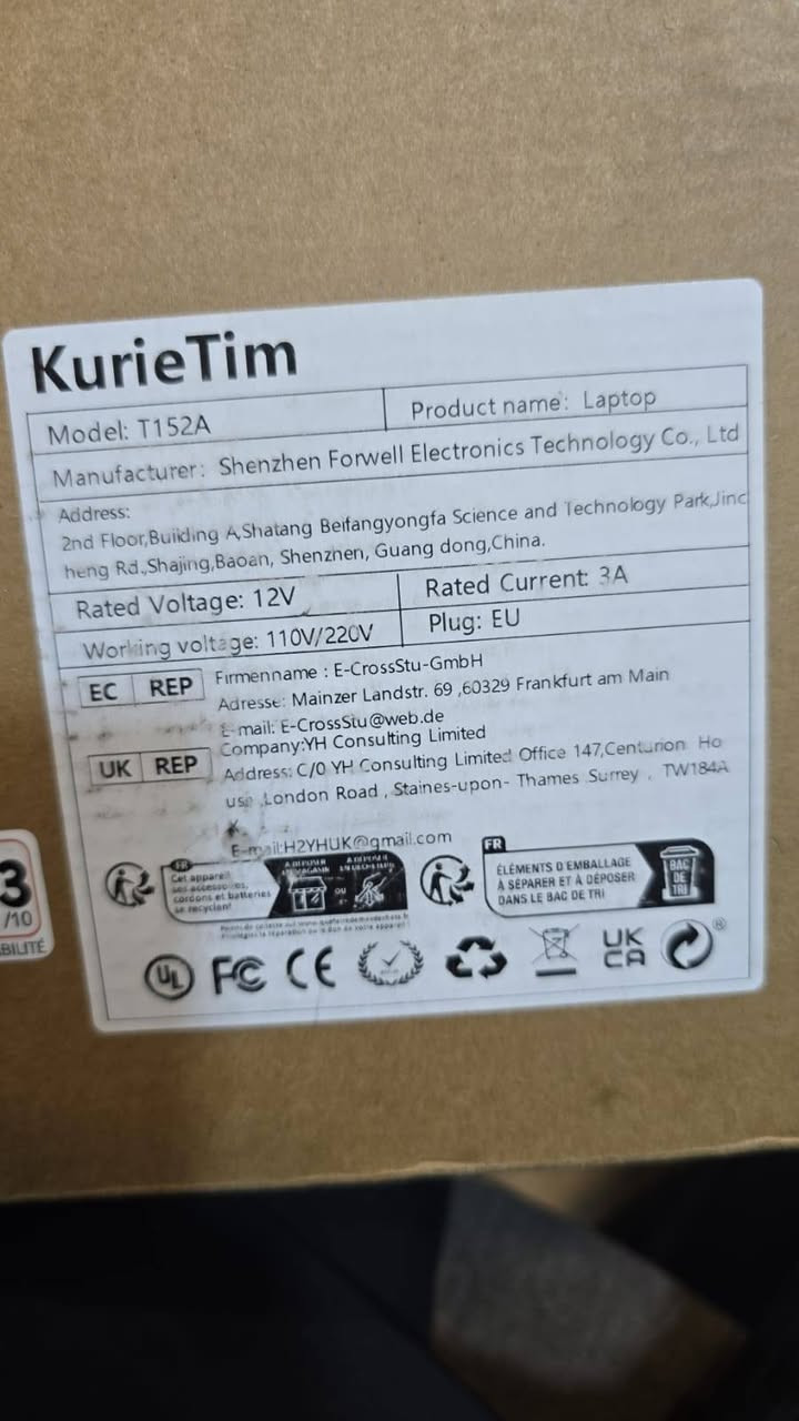 kurietim الوحش الانيق
جديد كارتون 
المعالج : Intel Celeron N95
الهارد : SSD512
الرام :32 DDR5
نظام التشغيل: Windows 11 Pro.
التصميم: نحيف وخفيف الوزن، مناسب للحمل.
البطارية: تدوم لعدة ساعات للاستخدام اليومي.
المنافذ: USB 3.0، Mini HDMI، مقبس سماعة رأس 3.5mm، فتحة بطاقة Micro SD.
مميزات إضافية: Wi-Fi ثنائي النطاق، بلوتوث، كاميرا ويب، لوحة مفاتيح بإضاءة خلفية 
الشاشة : 15.6بدقة FHD (1920x1080) وتقنية IPS.
نضام القفل :بصمة اصبع
رجائا لحد يكسر بسعره شوفة بالموقع باقل مواصفات ويا الخصم وبيش دينباع
للالعاب المتوسطة /مونتاج طباعة /دراسة
للبيع او مراوس باقوة 
رقم :***********
