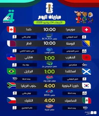 كأس العالم ٢٠٢٦ • مباريات اليوم • كربلاء حي رمضان