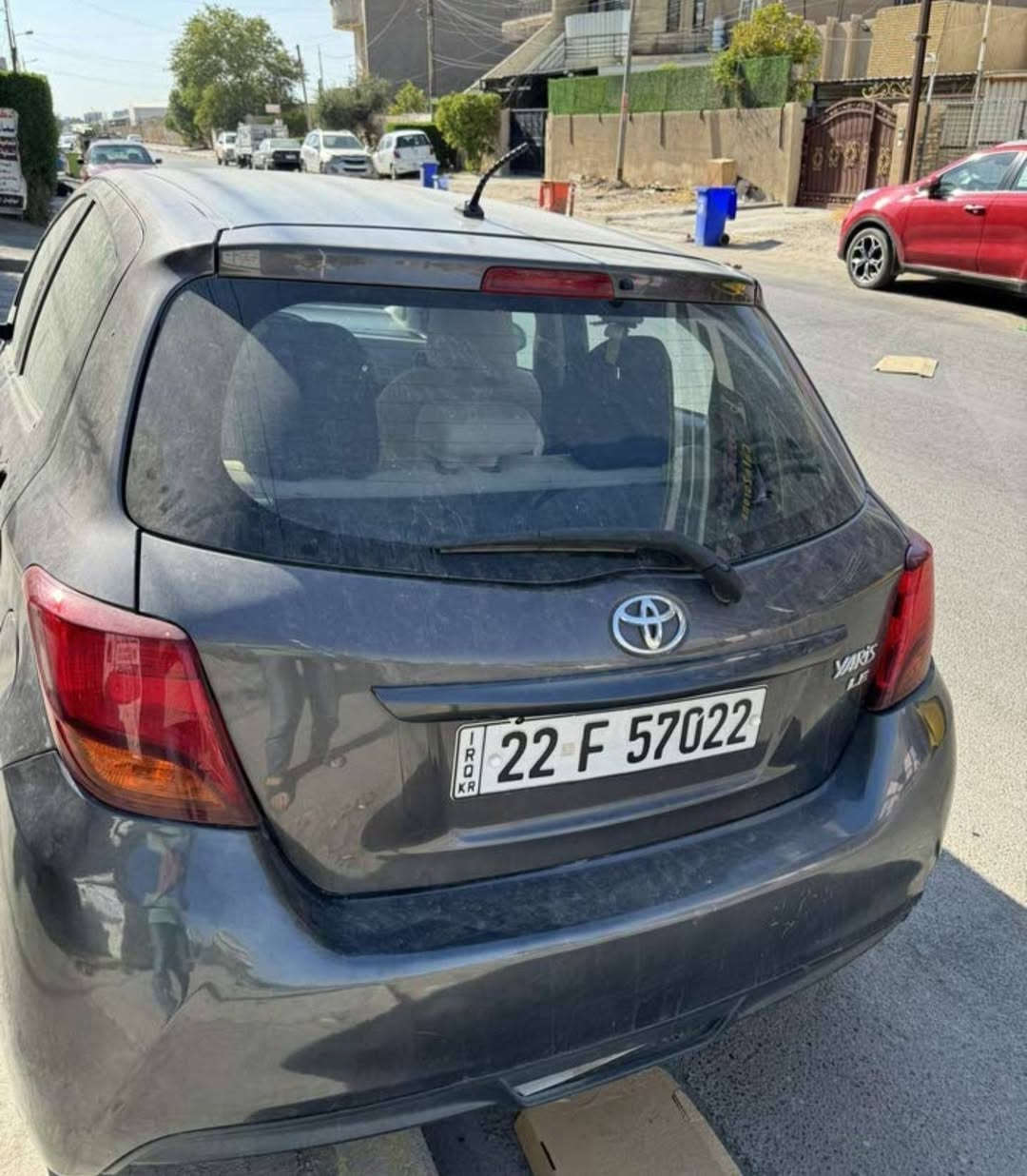 .تويوتا يارس LE مويل 2016 (هاتشباك)
المحرك :- 1.5لتر ,4 سلندر, اوتوماتيك 
المسافة المقطوعة :- 66الف ميل 
اللون :- رمادي 
الداخل :- 5 راكب 
حالة السيارة :- قطعتين (الجاملغ الامامي والبنيد)(موضح رقم الشاصي وتقرير الفحص)
الضمان :- المحرك والكير شرط الفحص 
اللوحة :- اربيل 
السعر 10500
المكان 
صلاح الدين - تكريت 
للتواصل والاستفسار 
***********
غير متواجد على الفيس بك (مكلف بالنشر)
