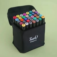 أقلام ماركر • طقم ٣٦ لون • رؤوس مزدوجة