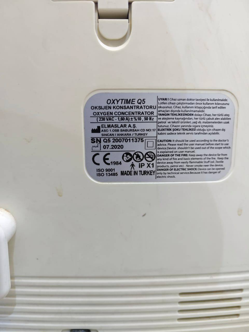 سلام عليكم
#جهاز_مولد_اوكسجين_5لتر__للبيع 
صناعة : تركيا 
مستخدم ٧٢ ساعة مثل موضح في الشاشة 
العنوان :عامرية 
الهاتف : ***********
