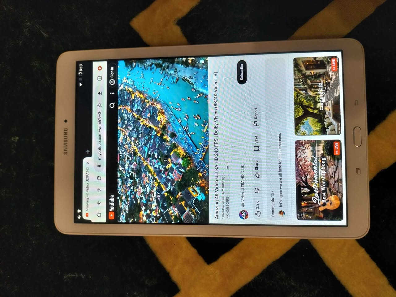 ژ.م : *********** نرخ هەمووی 180 هەزار و مەعامەلە 
٨ دانە تەبلێتی سامسۆنگ مۆدێل Samsung Galaxy Tab E هەمووی بە یەکەوە ئەفرۆشم 
هەموویان پاکن تەنیا 1 دانەی جامی سەری شکاوە وێنەم داناوە بەڵام کار ئەکات
سیستەمی هەموویان بەرزکراوەتەوە بۆ Android 7.1.2 هەموو جۆرە بەرنامەیەکی پێویست ( فەیسبووک، تیلیگرام، و بەرنامەکانی خوێندن یوتوب تەنیا لە گۆگڵ کار ئەکات) بەبێ کێشە دەخوێنێتەوە و کار دەکات.
پەیوەندی: ٧ دانەی سیمکارتی هەیە یەکسان بێ سیمکارت
شاشە: ٩.٦ ئینج، زۆر گونجاو بۆ منداڵان، خوێندن، یان بۆ سیستەمی مارکێت و کافتریاکان أربيل, العراق
