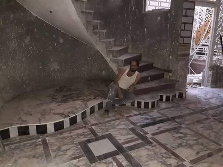 السلام عليكم
      محمد الزركاني
             لتطبيك الارضيات والواجهات المرمر والبايات درج
مستعدون لعمل بكل محافظات
        موبايل ***********
