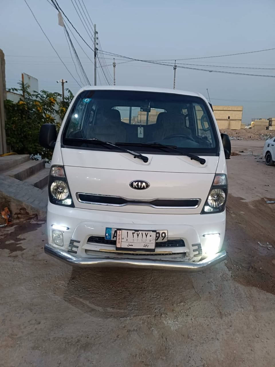 كيا بنكو 2700 مشروع وطني رقم بابل بأسمي مداور ثاني يوم كفالة عامة فول مواصفات كامرة داخلية و خارجية تبريد ثلج مكان السيارة النجف الاشرف 
السعر 128 مع المجال ***********
