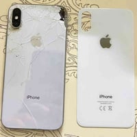 للبيع ايفون اكس ذاكره 256 مبدل بطاريه وشاشه مكسور ضهر نطيك ضهر جديد وي...