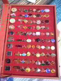 فضة ٩٢٥ • ٨٦ محبس • احجار طبيعيه