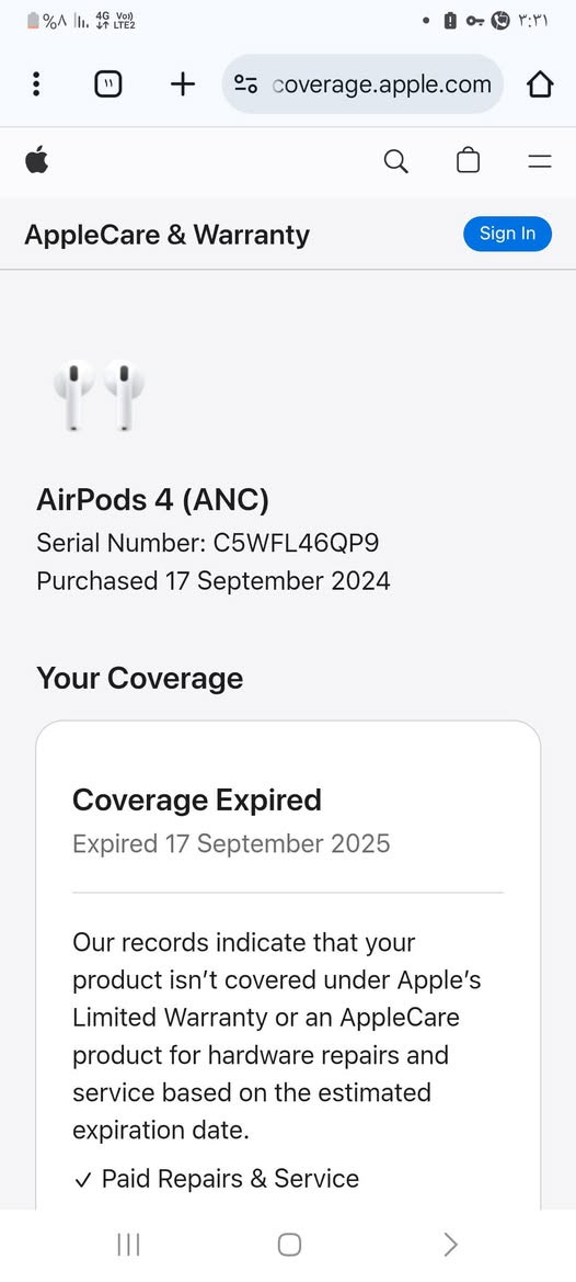 للبيع ايربود جيل رابع ANC ابل عزل اصلية
***********
بغداد الدورة سعر 150 الف وبي مجال
