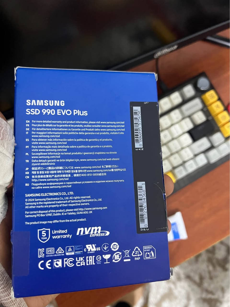 Samsung 990 EVO Plus 2TB جديد  
سعر 400 وبي مجال شي بسيط الفارس, صلاح الدين


**إذا كنت صاحب هذا الإعلان وتريد حذفه لأي سبب، رجاءا أرسل رسالة إلى الدعم الفني**