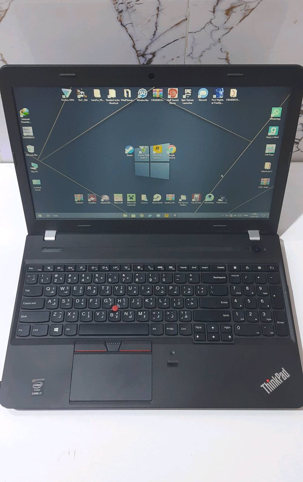 لابتوب Lenovo e550 مستعمل 
مواصفات: 
معالج: i7 5500U
رامات: 12
مساحة تخزين 
700gb ssd + hdd
كرت الشاشة: AMD Radeon r7 m265 series 
بصمة اصبع
3 منافذ USB+منفذ hdmi
+شاحنة
السعر 450 الف وبيه مجال
التواصل فقط واتساب 
حقيبة اللابتوب هدية وياه
ميسان ***********

