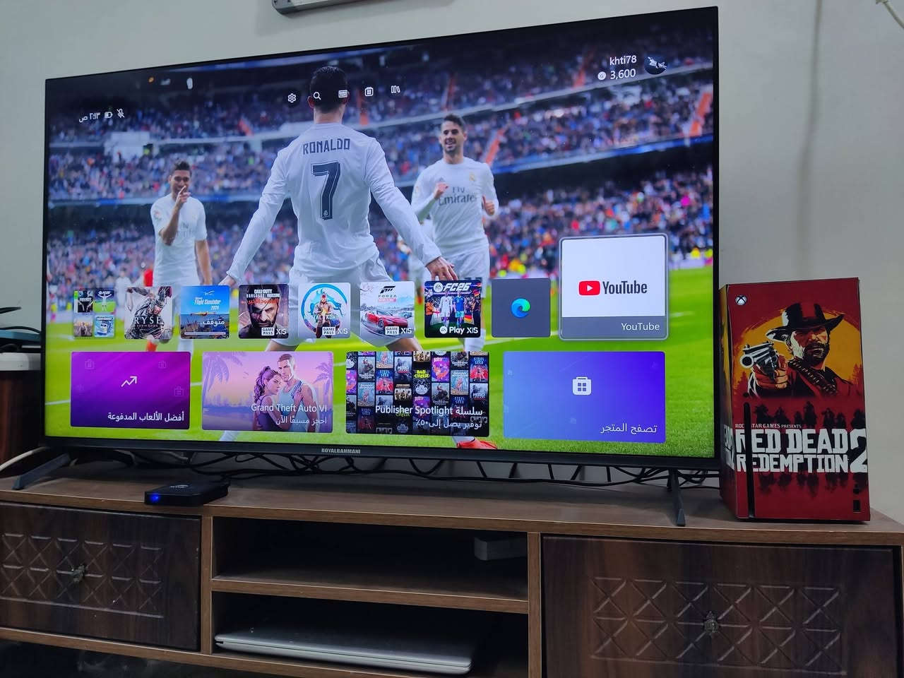 XBOX SERIES X
اكسبوكس سيريس اكس
نظافة الجهاز 100%
جوستك عدد واحد اصلي
الكارتونة موجودة مطابق سيريل نمبر
الجهاز ممفتوح ومداخل صيانة
حالة الجهاز نظيف جدا مغلف بلاصق
جميع المداخل مغلفة بلاصق
الجهاز يضم مكتبة العاب ضخمة من الالعاب المملوكة(منسوخة)
ملحقات مع الجهاز حقيبة اكسبوكس و بطارية 
وكيم باس لمدة شهر 
السعر 850 الف  وبي مجال
واتساب ***********
