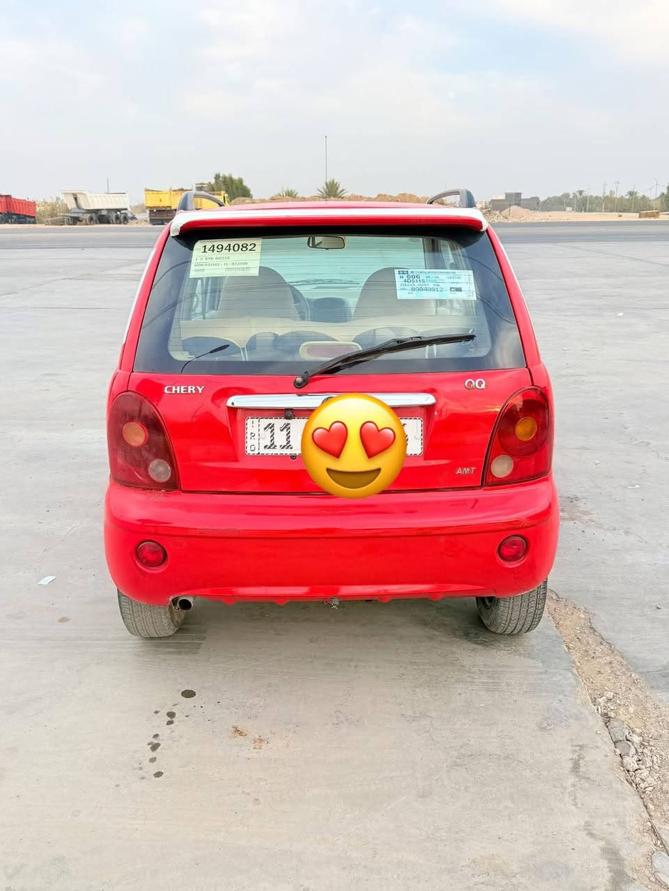 كيو كيو 2012 رقم بغداد انكليزي الجديد
كير اوتماتيك 
مكينة4 سلندر 
مكينة وكير جديد مامفتوحة 
شاشه اندرويد 
صدر جديد
نضيفة كلش جاهزة بدون اي نقص 
السعر 32$ وبيها مجال بسيط 
العنوان / واسط- الصويرة 
***********
