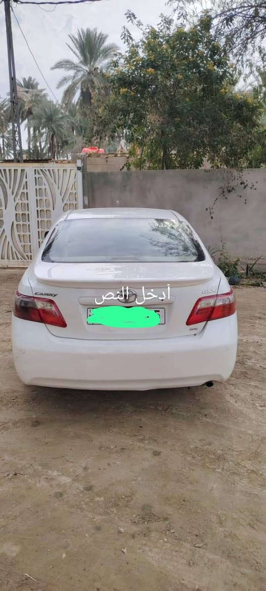 السلام عليكم 
كامري خليجي GLX
مودل 9
رقم بغداد انگليزي باسمي شخصيآ 
لون ابيض 
السعر 118وبيها مجال 
سيارة كامله كل نقص مابيها 
العنوان بابل 
اتصل وتشلع عيوني ***********
