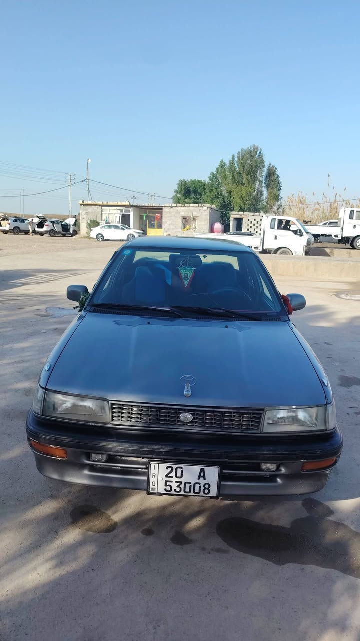 سلام عليكم. سياره كورلا للبيع موديل 1990
سياره مكفوله كفاله عامه كير و محرك واكسن وكهربائيات شغاله ماعدا مصبوغه حزام جماليه 

سعر 53 ورقه بيها مجال بسط للشراي ***********
