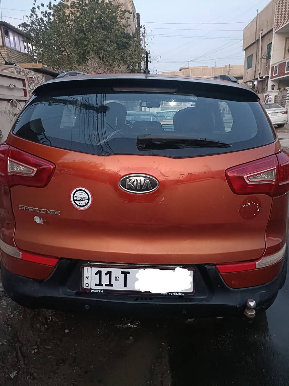سبورتج موديل ٢٠١٢ خليجي بانوراما لون مشمشي رقم بغداد الانكليزي السياره باسمي رقمي ***********
