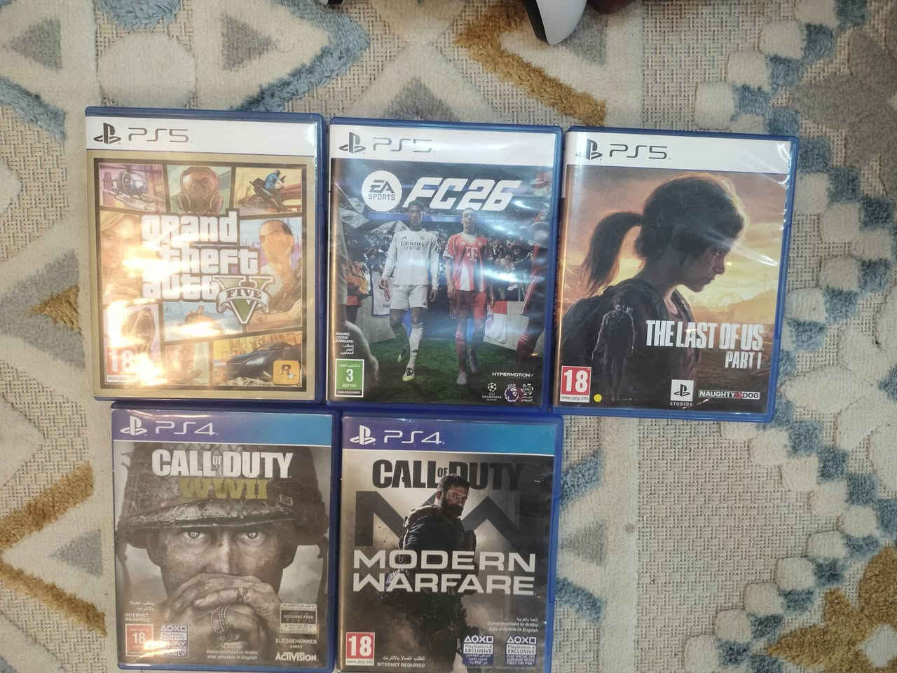 بلي 5 سلم 1تيرا
جهاز نضيف كلش  ويا جويستك ثنين اصليه 

ويوبي اس 1500 واط وخمس اقراص وبيهن فيفا 26 

سعره 800 قفل ومابيع مفرد

مكان ناصرية


**إذا كنت صاحب هذا الإعلان وتريد حذفه لأي سبب، رجاءا أرسل رسالة إلى الدعم الفني**