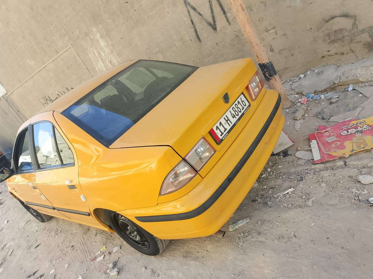 سلام عليكم سمند٢٠١٧ سيارة جديدة تخم تاير هسه شادهن مكينه وكير وتبريد كفاله السعر ٤٧ وبيها مجال الشراي عنواني البلديات هاتف***********
