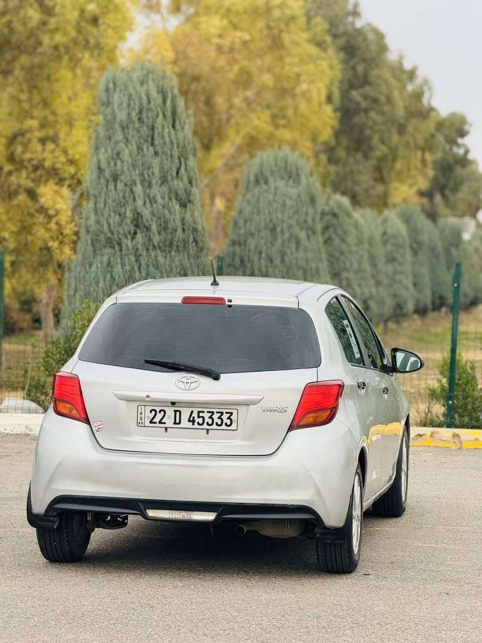 ئؤتؤمبیلی   تؤیؤتا یارس 2015  گیر تؤماتیک …گیر و مه کینه و ته برید به شه رت …جام کاره بای …نه ینؤک کاره بای …قوفل مه رکه زی …شاشه ئایپات …کامیره …حساس …ره قه م و سه نه وی نوی …چوار په له  و نیوی هه یه به بی لیدران پشتو پیشی که پسه …  چوار تایه ی نوی له سه ره ویل که په …***********
*********** أربيل, العراق
