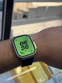 ساعه ابل الترا جيل ثاني بطارية 99 فقط وياهه كيبل اصلي نضافه 100‎%‎ ضما...