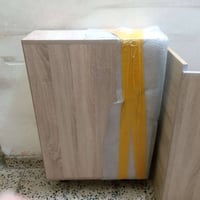 كاونتر وملحق خشب mdf جديد 3 متر والسنك 1 ونص بدون مرمرة  ب 150 الف   ا...