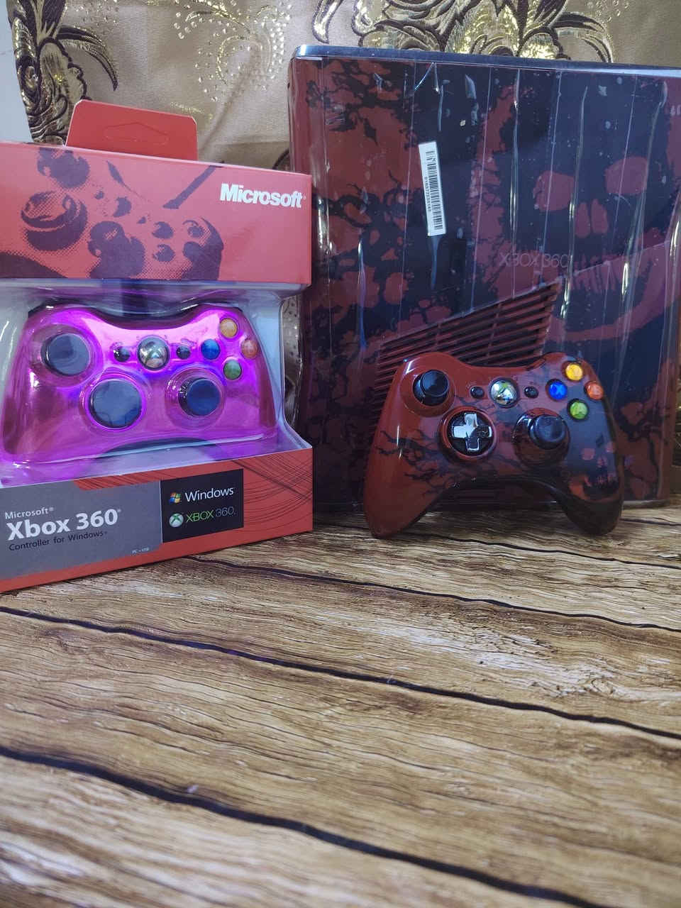 جهاز اكس بؤكس سلم  360 باندل نسخه كير اوف ور اخو جديد نظام فري ستايل واجه عربيه هارد250 G منزل بي 250  لعبه  من اقؤى الالعاب الاكس بؤكس جيتي كراند فورزه بيس 22 عربيه  وريد ديد وكل الالعاب قتاليه مع جوستكين  واحد جديد . وغراضه كامله. للاستفسار اتصل ع واتساب ***********... السعر 125 بغداد, العراق
