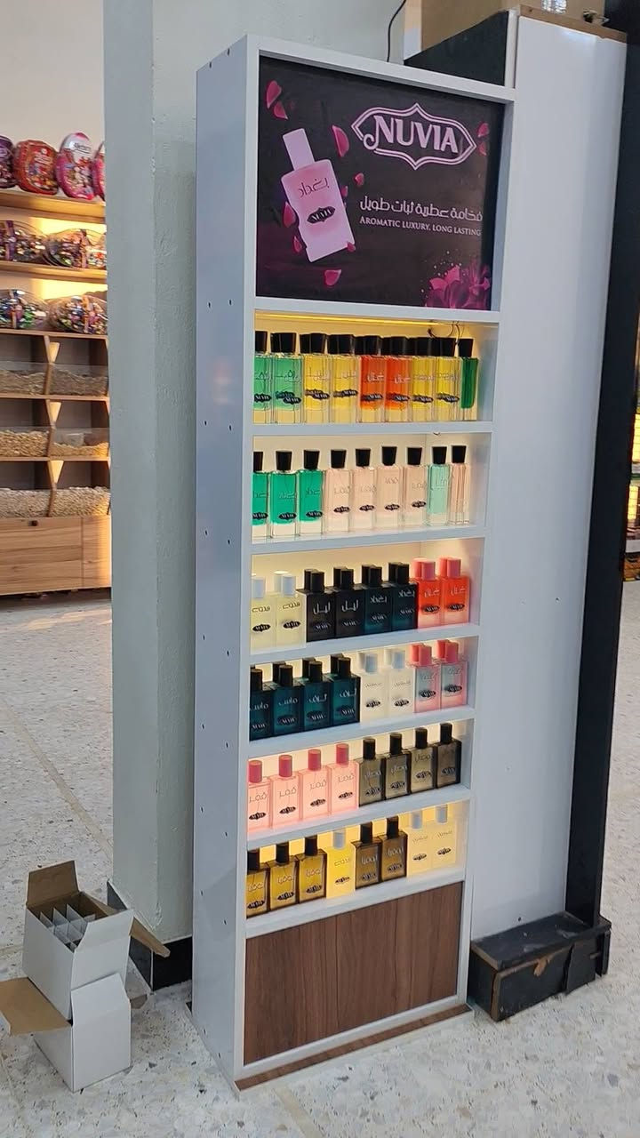 📢 أصحاب الماركتات والمحلات المحترمين
اليوم المنافسة قوية… والربح ما يجي صدفة ❗
إذا تريد تزيد دخلك وتضاعف ربحك بمنتج سريع البيع، هاي فرصتك 👇
عطور NUVIA متوفرة الآن 
💎 جودة وثبات يخلي الزبون يرجع يشتري مرة ثانية
💰 هامش ربح واضح ومغري 
🚀 منتج سريع الدوران داخل الماركت
✨ نوفر عارضة كبيرة ضوئية  حسب الكمية
✨ عارضة منضدية للمساحات الصغيرة
اللي يدخل ويانا هسه ياخذ موقع بالسوق قبل غيره،
والكميات محدودة حسب توفر العوارض.
📩 للتجهيز والتفاصيل راسلنا خاص.


**إذا كنت صاحب هذا الإعلان وتريد حذفه لأي سبب، رجاءا أرسل رسالة إلى الدعم الفني**