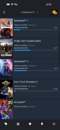 مرحبا عندي حساب ستيم للبيع هاي العاب البي 07803806202