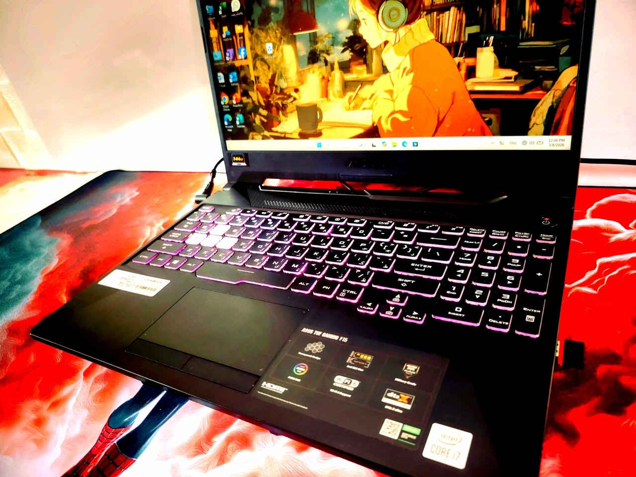 عروض النااار 🔥🔥⚡ 💥💭💭💥 بالكاتون تجي 
لابتوب ASUS TUF Gaming من فئة  الجيل العاشر عشر ورام 16    كيكا  و كارت شاشه داخلي 8 كيكا  و وكارت شاشه خارجي 6   كيكا نوع GTX 

💭 مواصفات اللابتوب⚡⚡⚡⚡ ⬇️

ASUS TUF Gaming F15 
Core i7-10 H♦️
Ram16   DDR4 
 Hard Disk 512 ssd M.2 NVMe 
INTEL UHD Graphics - 8 gb
GPU 1 :   GTX 6  GB - 1660Ti
15.6 inch FHD
windows 11 Pro

لابتوب ASUS TUF Gaming F15 
كوراي سفن - الجيل العاشر عشر فئه H
رام: 16  كيكا 
هارد: 512GB كيكا - SSD
كرت شاشه داخلي 8 كيكا
كارت شاشة خارجي 6 كيكا نوع GTX 1660Ti 
حجم الشاشه 15.6  انج 
كيبورد ضوئي - ليزري ( عربي - انكليزي)
السعر: ٨٠٠ الف دينار فقط.

🎁🎉  الهدايا والملحقات 🎉🎁

♡ حقيبة
♡ ماوس 
♡ شاحنة 
⭐️ يوجد توصيل لجميع محافظات العراق 🚚
♡ 5 ألف لبغداد.
♡ 7 ألف لجميع المحافظات.

📝 للحجز والاستفسار، 
يرجى التواصل معنا عبر ماسنجر الصفحة
او عبر الواتساب: ***********
🤝 مركز نانو تكنولوجي 
لبيع وشراء اللابتوبات المستخدمة في العراق
العنوان: بابل - المحاويل - حي الاسرة 

ضمان من اي عطل لعشرة أيام لجميع القطع.
