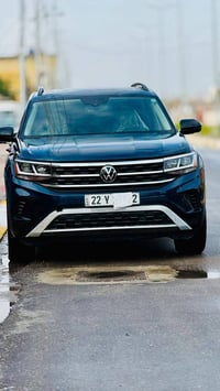 فولگس واگن اطلس ٢٠٢٢ بدون تبديل صبغ صفحتين فقط اثر حادث داخل امريكا اث...