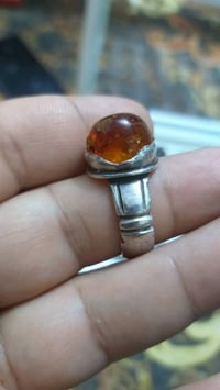 خاتم كهرب طبيعي • قديم