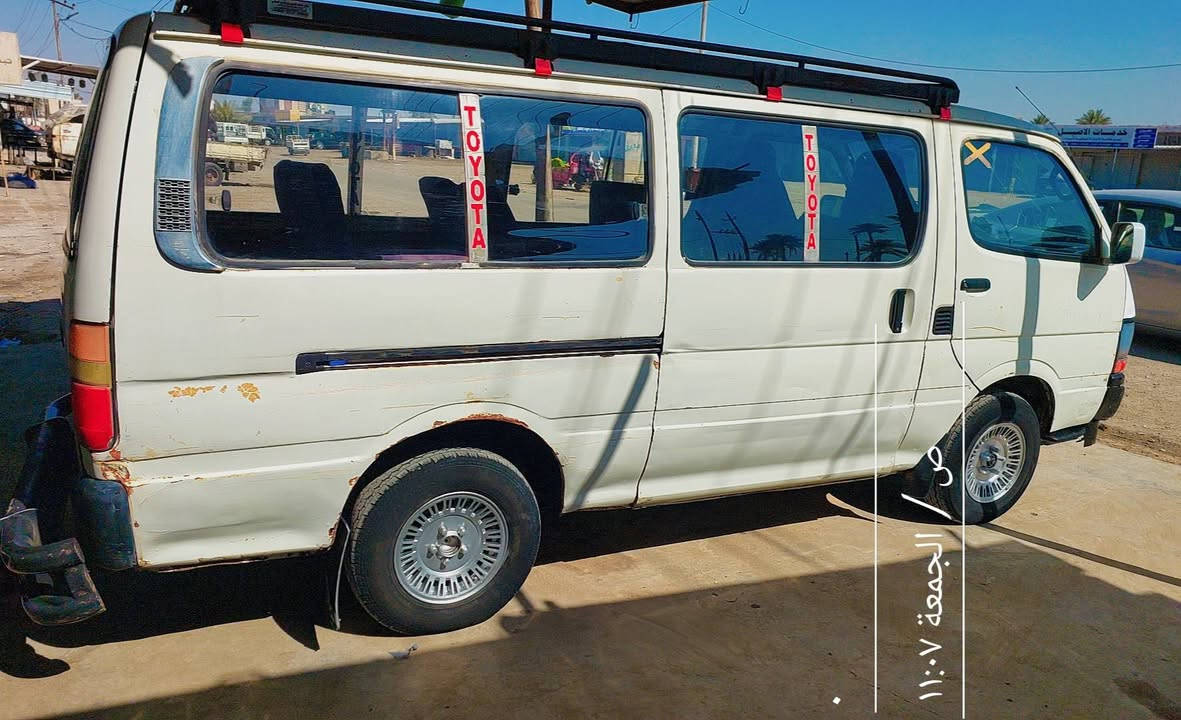 @أبرز المعجبين
تويوتا هايسا موديل ٩٤ رقم ديالى سنويه جديده تحويل اكو وكاله محرك ونجي دجه ناصي سياره كير محرك صدر كهربائيات كل شغال مابيها اي نقص 
العنوان:ديالى دلي عباس مدخل الحي الصناعي 
هاتف ☎️ :***********
