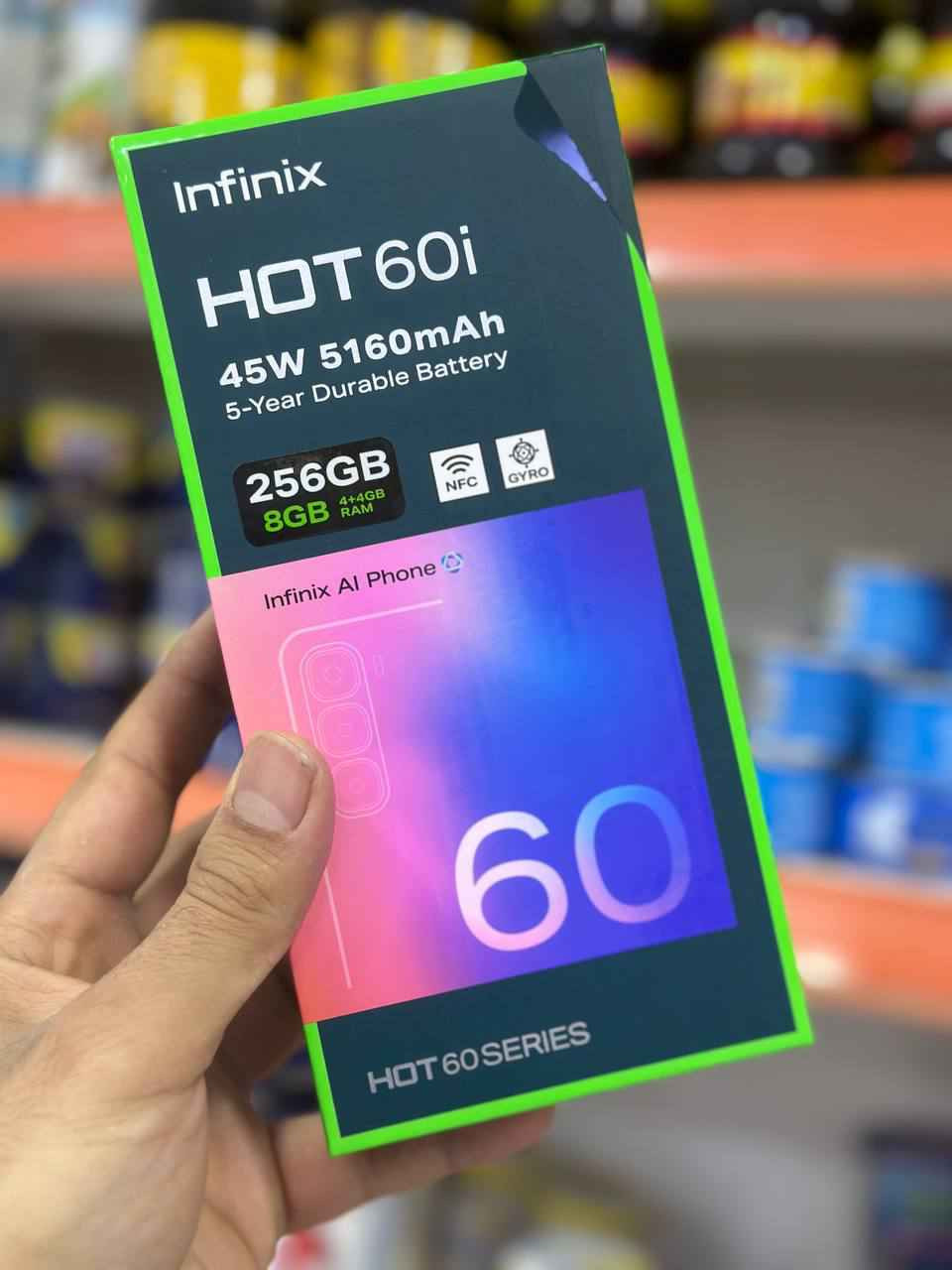 للبيع انفنكس هوت 60i فقط مفتوح من الباكيت ذاكرة 256 عشوائية 8 كامل كل ملحقاته الاصليه حتى سماعه ويه موجوده السعر 140 الف مكاني بصرة *********** البصرة, العراق
