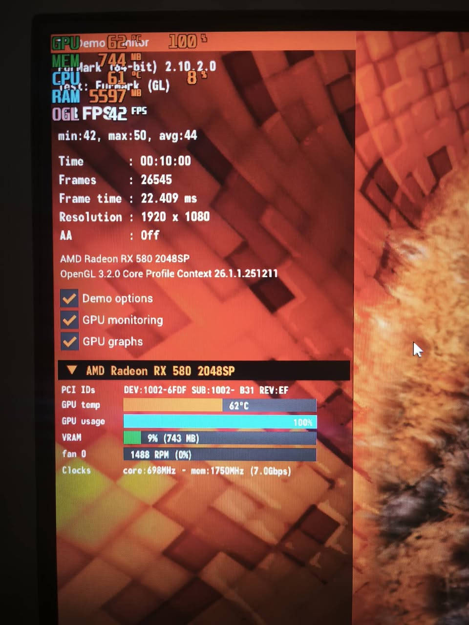 السلام عليكم 
كرت rx 580 2048sp للبيع 
كل تفاصيله بالمنشور وكذلك فديو المشكله ماعرف اذا من يمه او لا بس مماثره عل اداء ابد 
مكاني بغداد 
اعلى سعر ابيع


**إذا كنت صاحب هذا الإعلان وتريد حذفه لأي سبب، رجاءا أرسل رسالة إلى الدعم الفني**