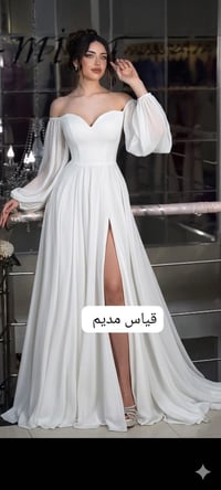 فستان عرايس • قياس مديم • ابيض