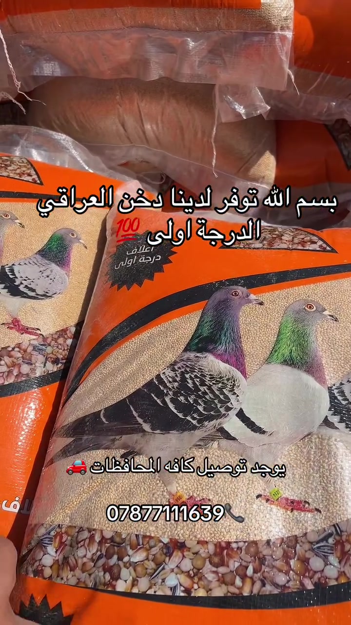 بسم الله الرحمن الرحيم توفر لدينا الدخن العراقي درجة اولى  
يوجد توصيل لكافه المحافظات 🚗

***********📞
