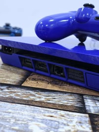 للبيع : جهاز PS4 Slim 1 Tera Blue Edition النسخه المحدودة ، الجهاز نظي...